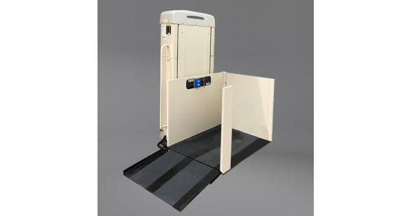 53-inch 90 degree Residential Vertical Platform Lift, Left tower